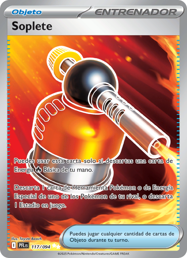 Soplete 117 — Phantasmal Flames (Spanish Pokémon TCG card)