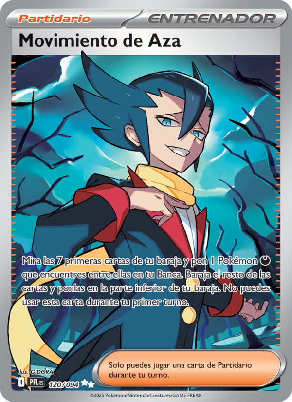 Movimiento de Aza 120 — Phantasmal Flames (Spanish Pokémon TCG card)