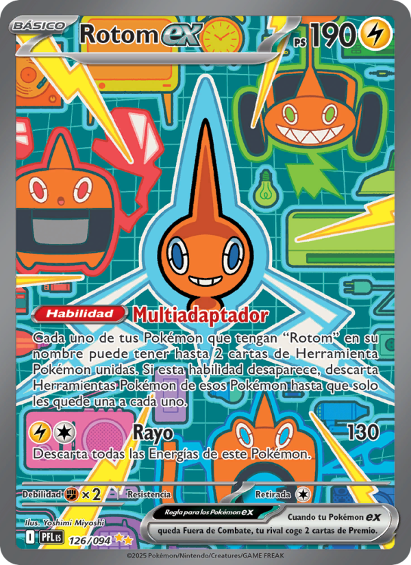 Rotom ex 126 — Phantasmal Flames (Spanish Pokémon TCG card)