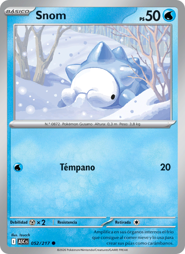 Snom 052 — Erhabene Helden (Spanish Pokémon TCG card)