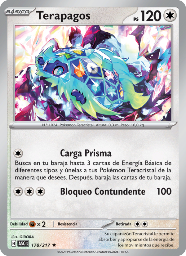 Terapagos 178 — Erhabene Helden (Spanish Pokémon TCG card)