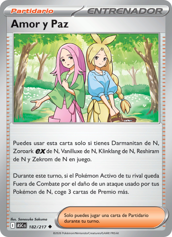 Amor y Paz 182 — Erhabene Helden (Spanish Pokémon TCG card)