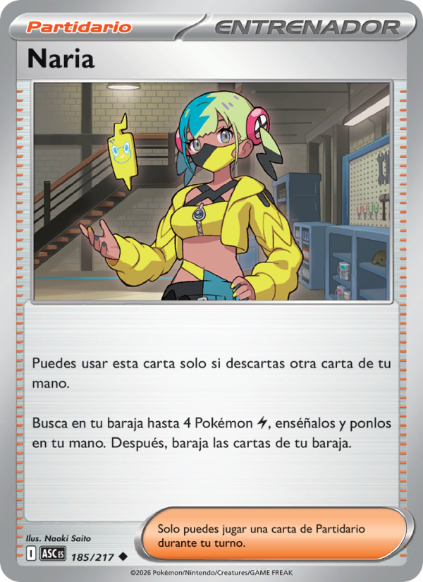 Naria 185 — Erhabene Helden (Spanish Pokémon TCG card)