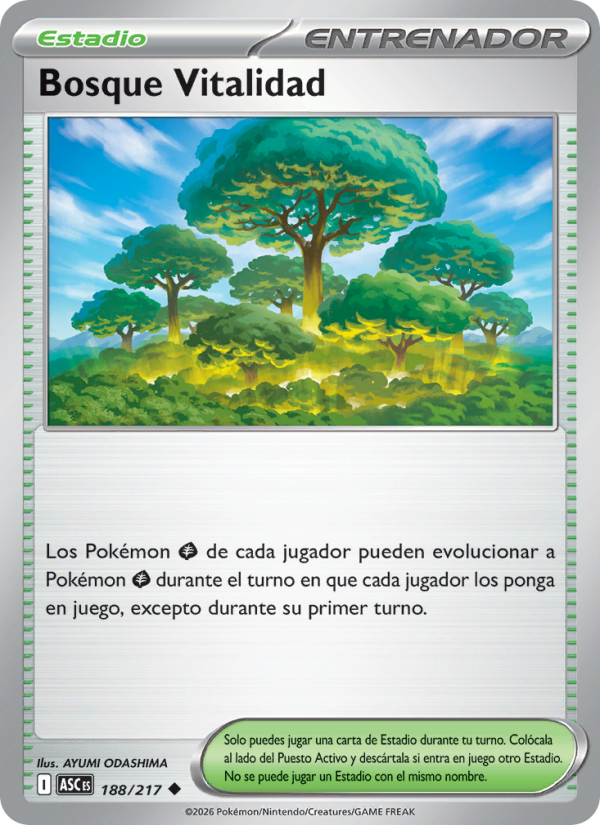 Bosque Vitalidad 188 — Erhabene Helden (Spanish Pokémon TCG card)