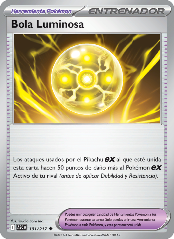 Bola Luminosa 191 — Erhabene Helden (Spanish Pokémon TCG card)
