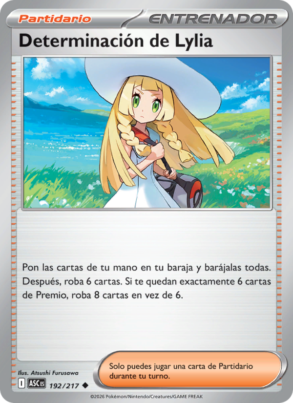 Determinación de Lylia 192 — Erhabene Helden (Spanish Pokémon TCG card)