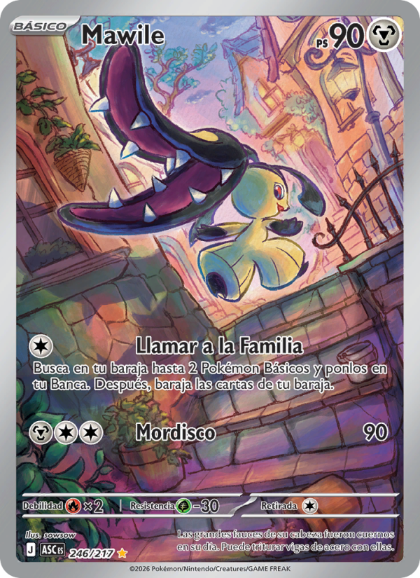 Mawile 246 — Erhabene Helden (Spanish Pokémon TCG card)