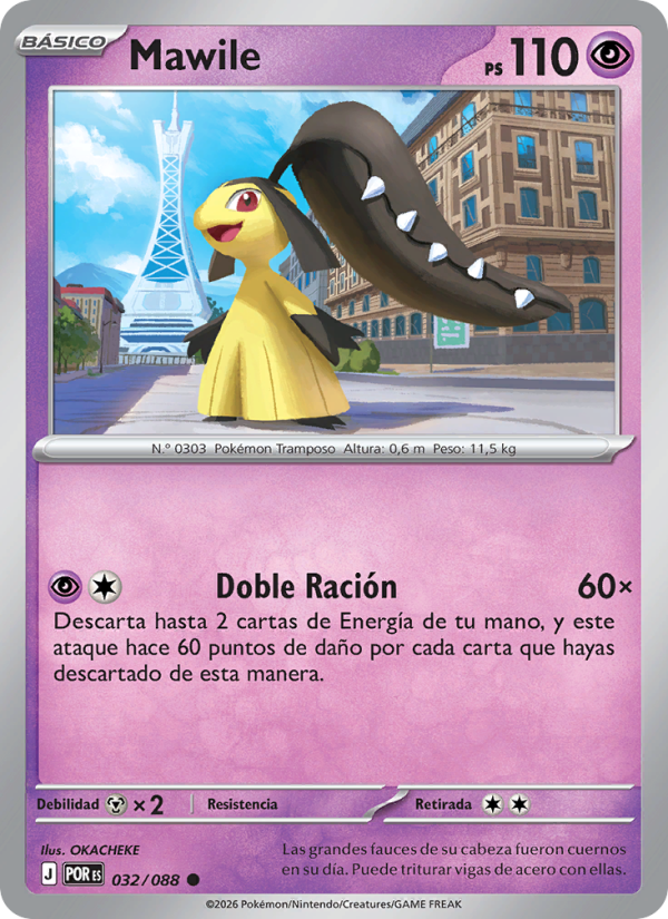 Mawile 032 — Optimale Ordnung (Spanish Pokémon TCG card)