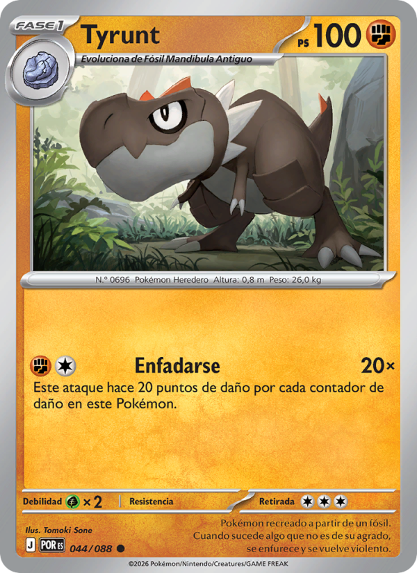 Tyrunt 044 — Optimale Ordnung (Spanish Pokémon TCG card)