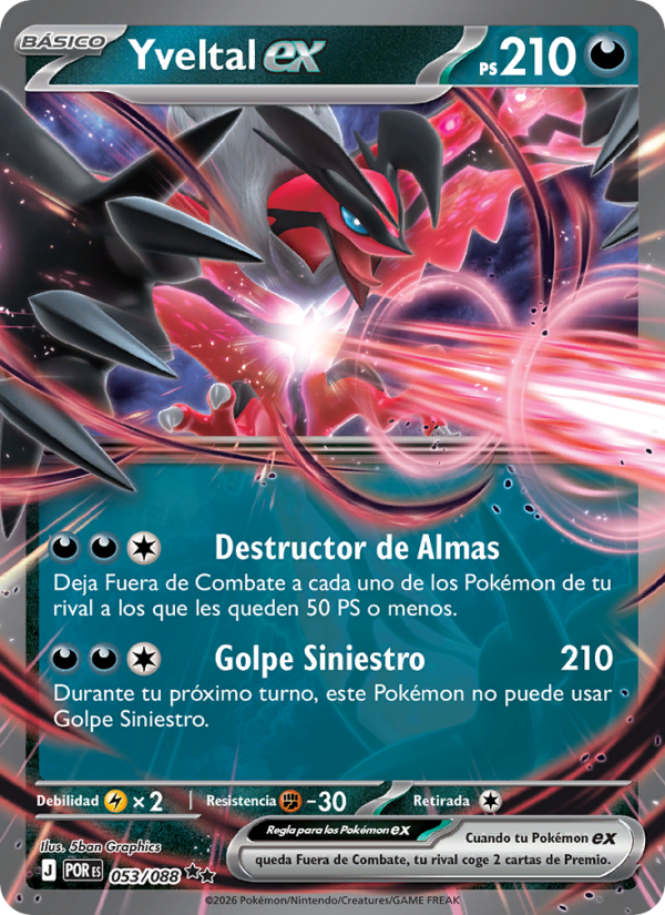 Yveltal ex 053 — Optimale Ordnung (Spanish Pokémon TCG card)