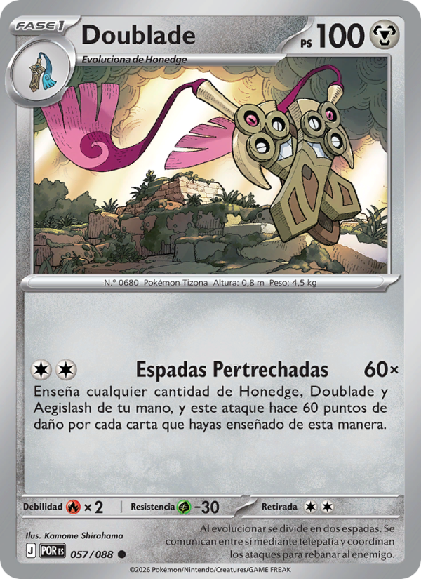 Doublade 057 — Optimale Ordnung (Spanish Pokémon TCG card)