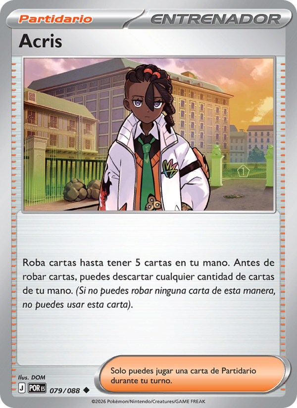 Acris 079 — Optimale Ordnung (Spanish Pokémon TCG card)