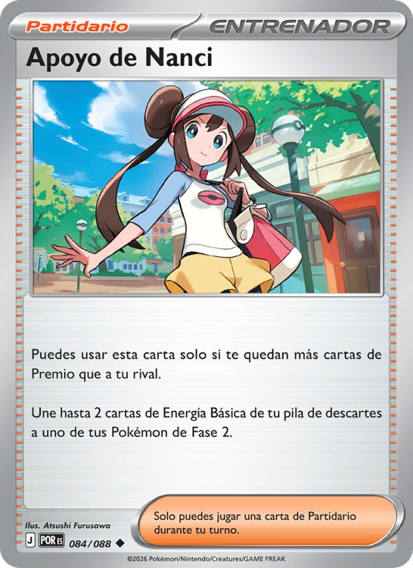 Apoyo de Nanci 084 — Optimale Ordnung (Spanish Pokémon TCG card)