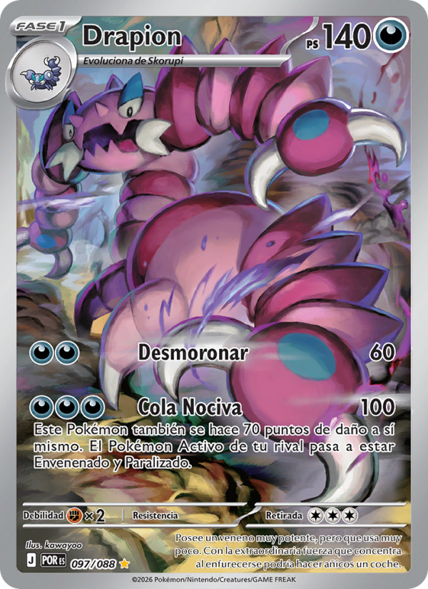 Drapion 097 — Optimale Ordnung (Spanish Pokémon TCG card)