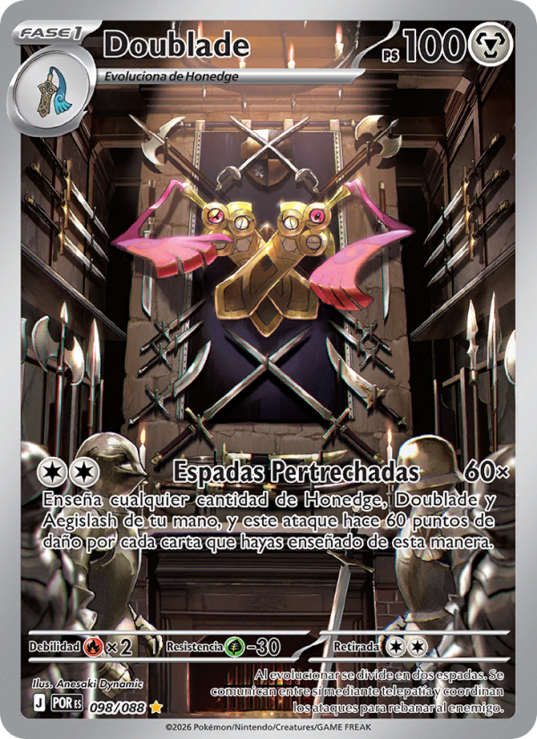 Doublade 098 — Optimale Ordnung (Spanish Pokémon TCG card)