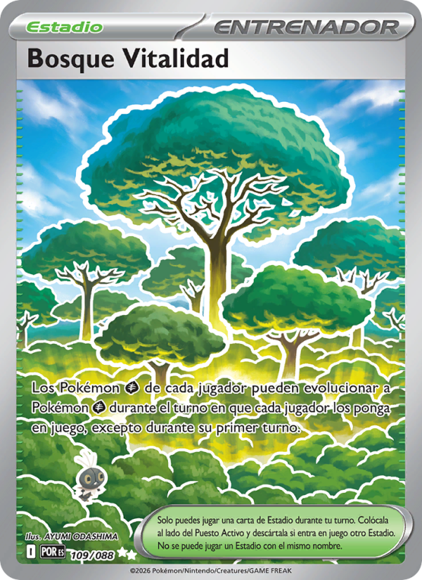 Bosque Vitalidad 109 — Optimale Ordnung (Spanish Pokémon TCG card)