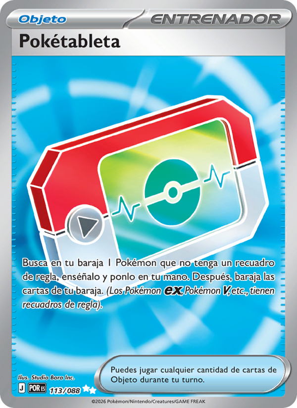 Pokétableta 113 — Optimale Ordnung (Spanish Pokémon TCG card)