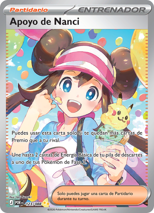 Apoyo de Nanci 123 — Optimale Ordnung (Spanish Pokémon TCG card)