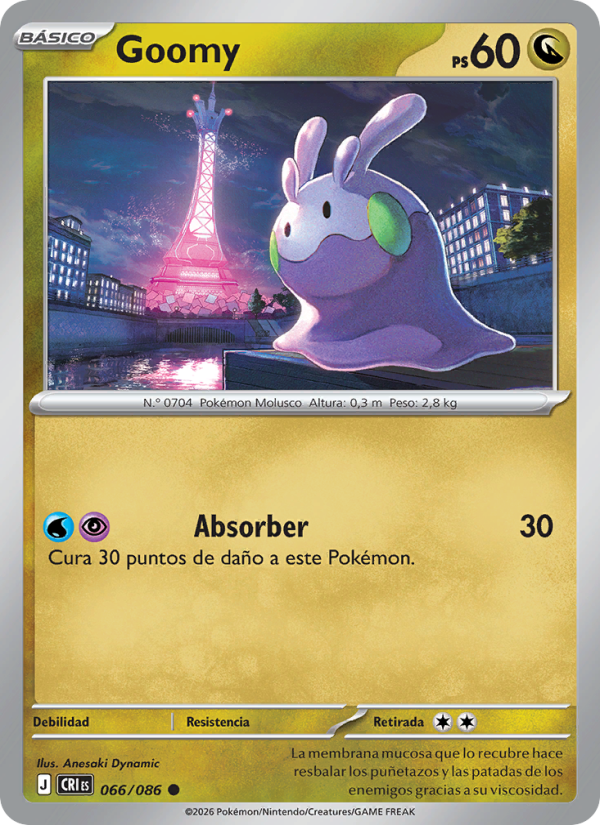 Goomy 066 — Wachsendes Chaos (Spanish Pokémon TCG card)