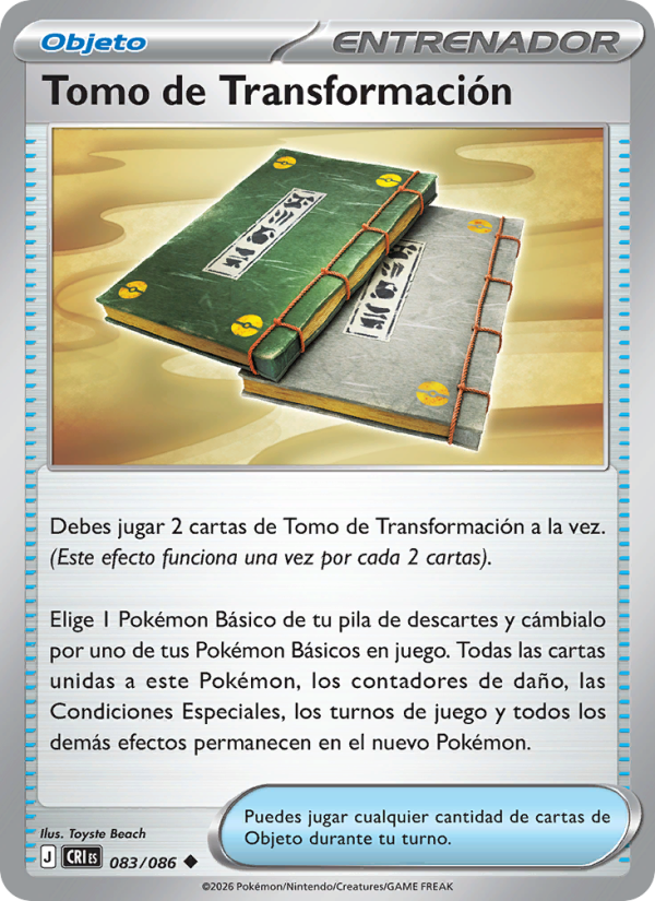 Tomo de Transformación 083 — Wachsendes Chaos (Spanish Pokémon TCG card)