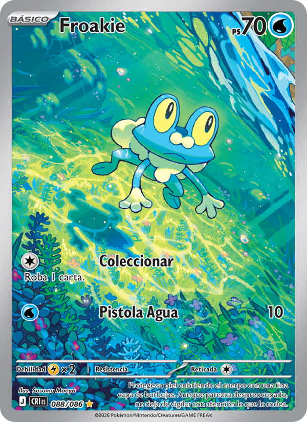 Froakie 088 — Wachsendes Chaos (Spanish Pokémon TCG card)