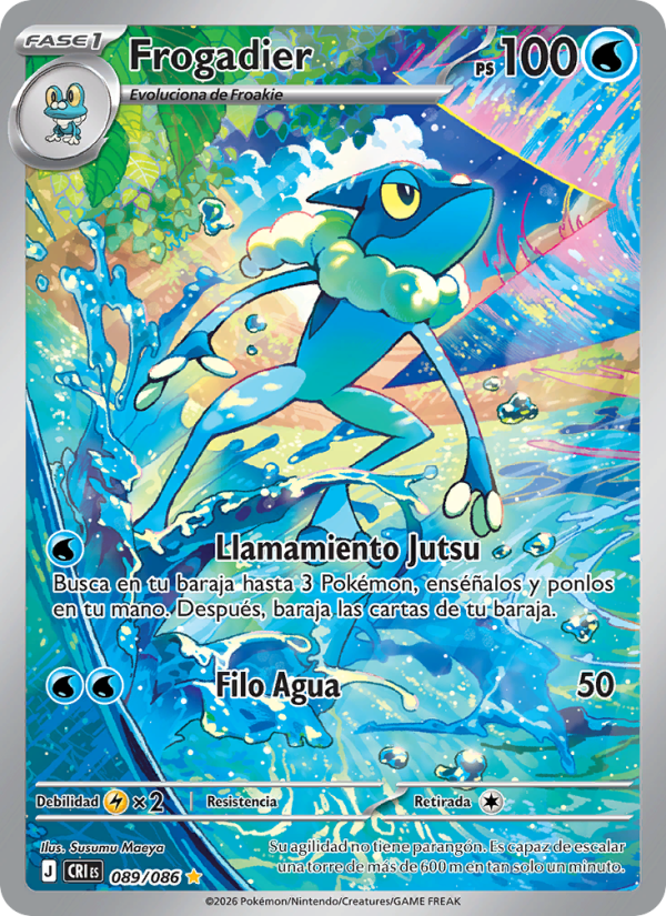 Frogadier 089 — Wachsendes Chaos (Spanish Pokémon TCG card)