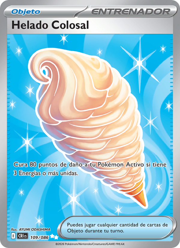 Helado Colosal 109 — Wachsendes Chaos (Spanish Pokémon TCG card)