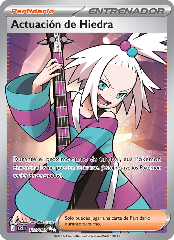 Actuación de Hiedra 112 — Wachsendes Chaos (Spanish Pokémon TCG card)
