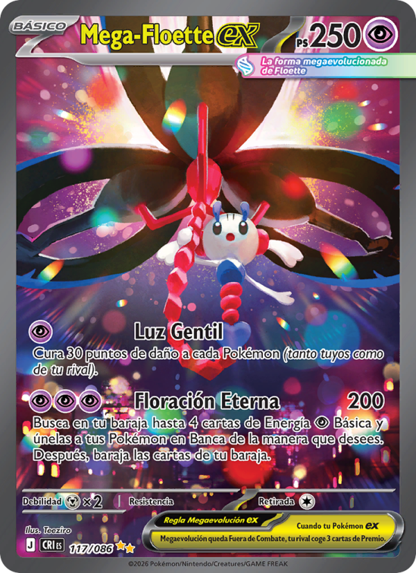 Mega-Floette ex 117 — Wachsendes Chaos (Spanish Pokémon TCG card)