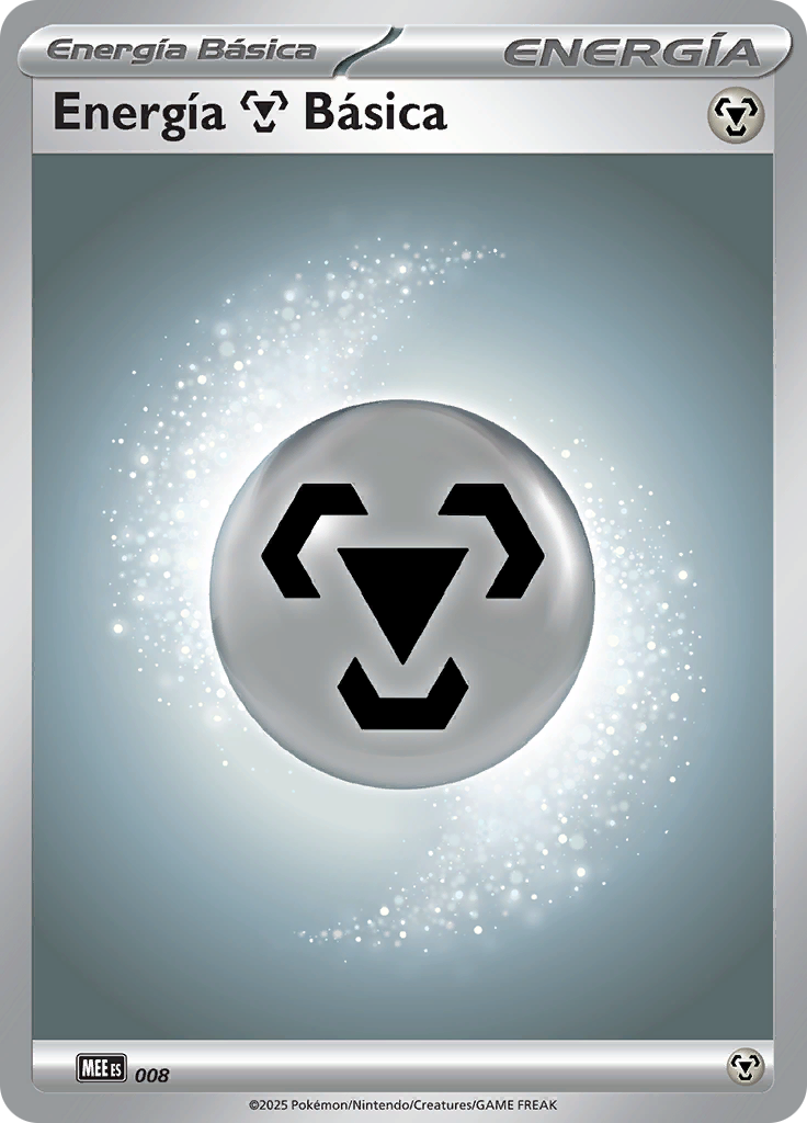 Energía Metálica 008 — Mega Evolution Energies (Spanish Pokémon TCG card)