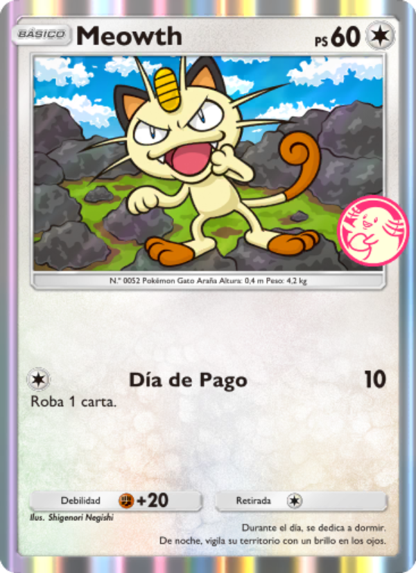 Meowth 012 — Promos-A (Spanish Pokémon TCG card)