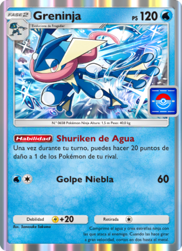 Greninja 019 — Promos-A (Spanish Pokémon TCG card)