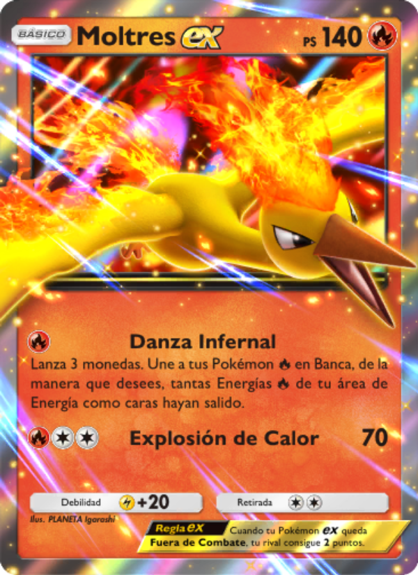 Moltres ex 025 — Promos-A (Spanish Pokémon TCG card)