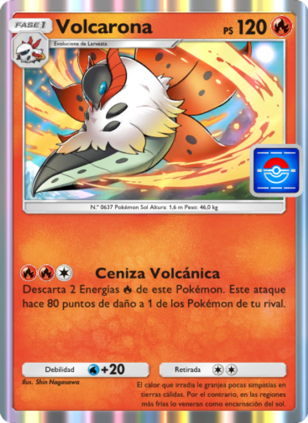 Volcarona 028 — Promos-A (Spanish Pokémon TCG card)