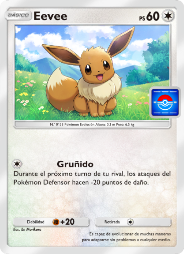 Eevee 030 — Promos-A (Spanish Pokémon TCG card)