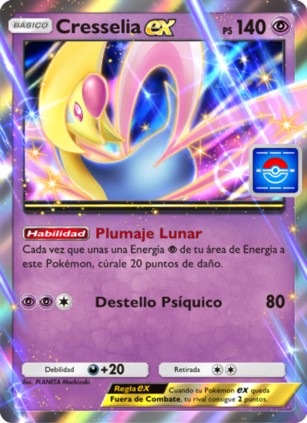 Cresselia ex 037 — Promos-A (Spanish Pokémon TCG card)