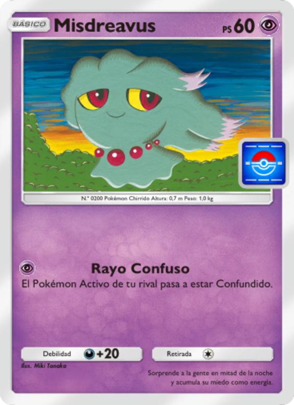 Misdreavus 038 — Promos-A (Spanish Pokémon TCG card)