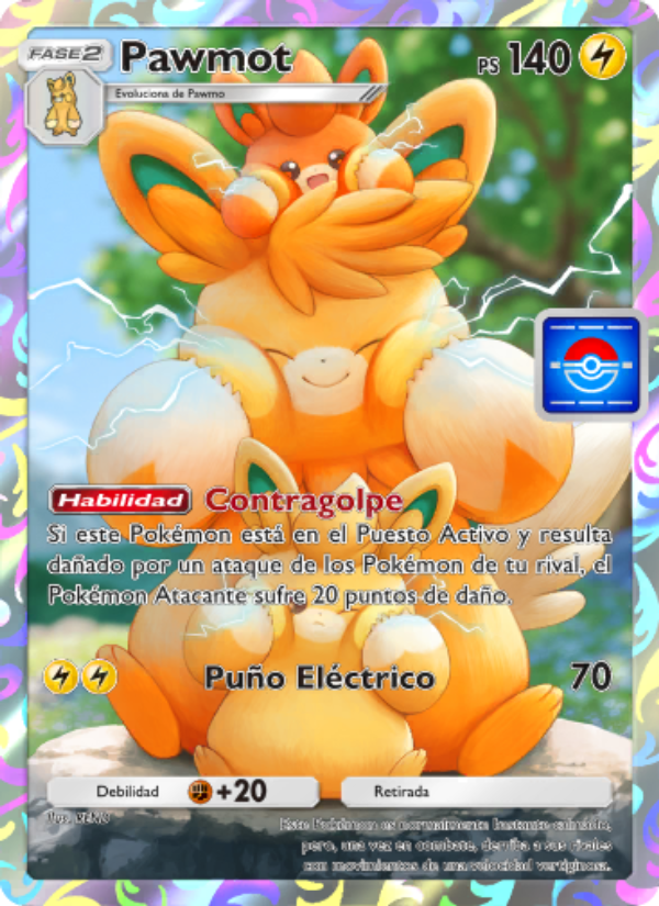 Pawmot 054 — Promos-A (Spanish Pokémon TCG card)