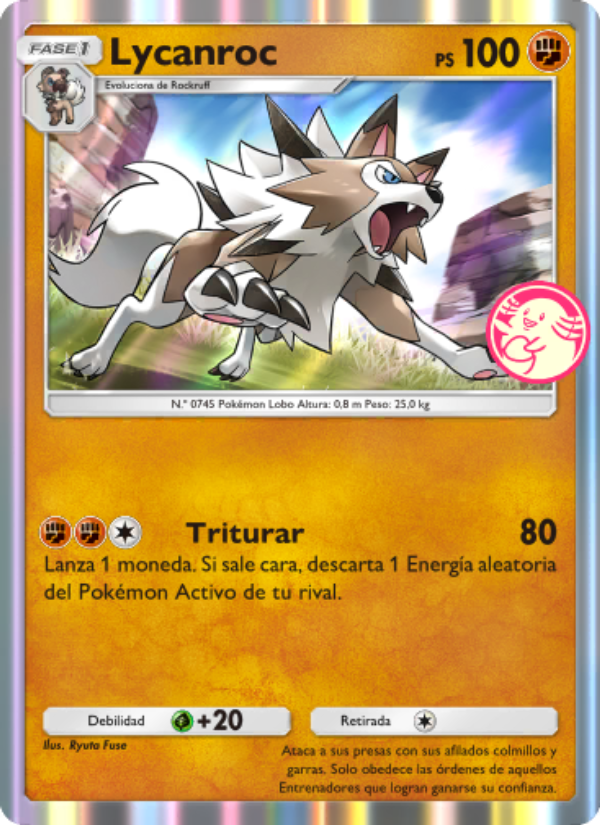 Lycanroc 068 — Promos-A (Spanish Pokémon TCG card)
