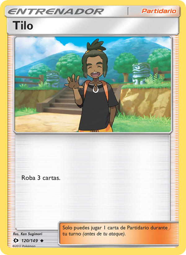 Tilo 120 — Sun & Moon (Spanish Pokémon TCG card)