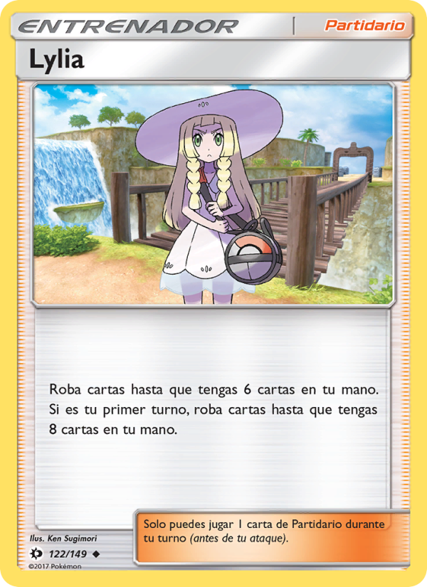 Lylia 122 — Sun & Moon (Spanish Pokémon TCG card)