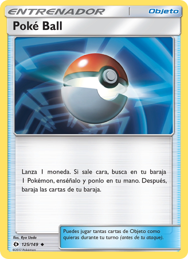 Poké Ball 125 — Sun & Moon (Spanish Pokémon TCG card)