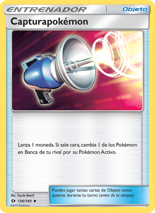 Capturapokémon 126 — Sun & Moon (Spanish Pokémon TCG card)