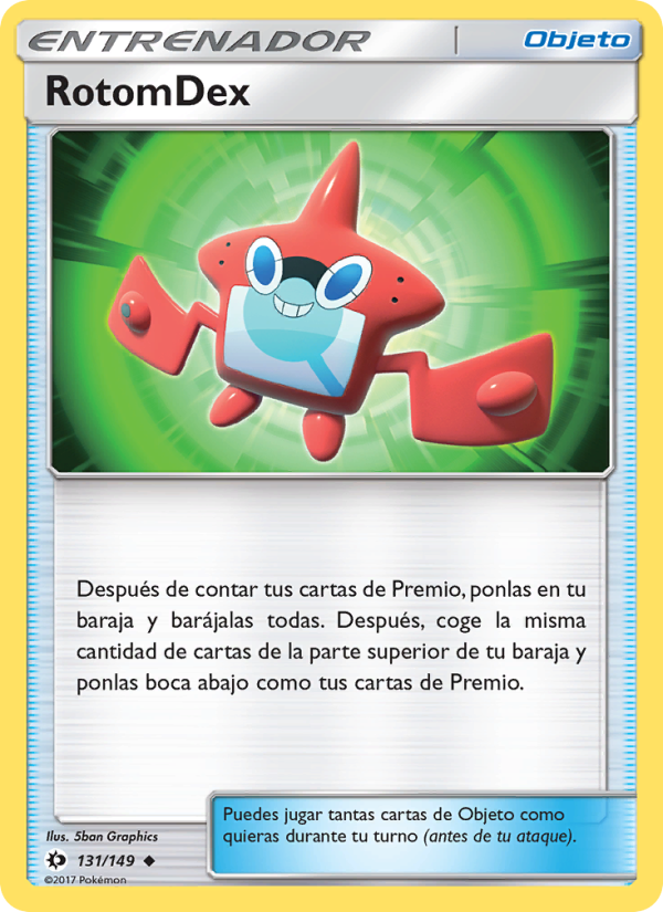 RotomDex 131 — Sun & Moon (Spanish Pokémon TCG card)