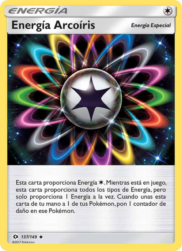 Energía Arcoíris 137 — Sun & Moon (Spanish Pokémon TCG card)