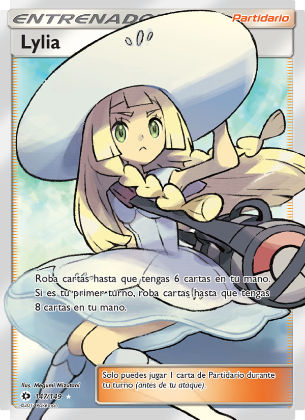 Lylia 147 — Sun & Moon (Spanish Pokémon TCG card)