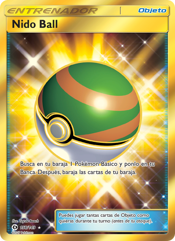 Nido Ball 158 — Sun & Moon (Spanish Pokémon TCG card)