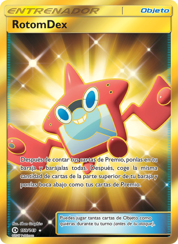 RotomDex 159 — Sun & Moon (Spanish Pokémon TCG card)