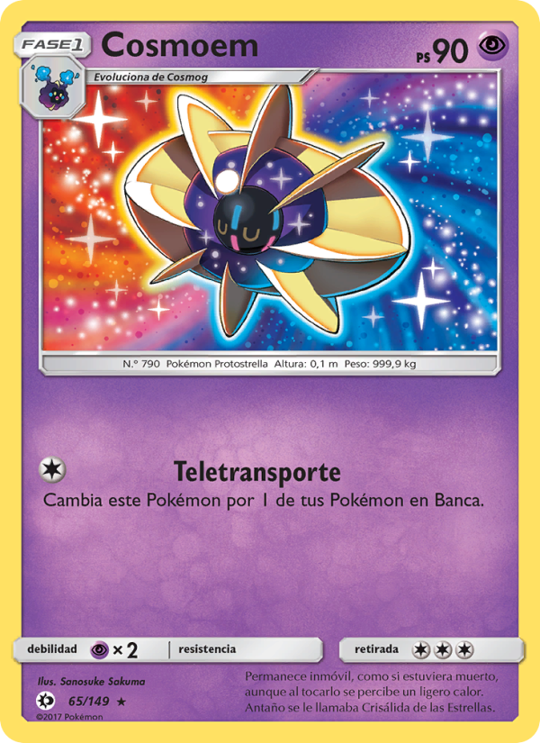 Cosmoem 65 — Sun & Moon (Spanish Pokémon TCG card)