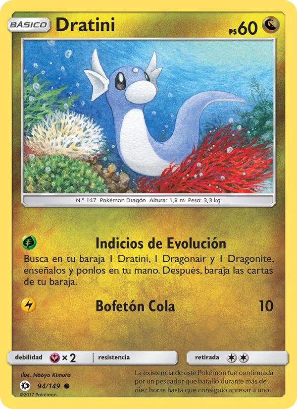Dratini 94 — Sun & Moon (Spanish Pokémon TCG card)